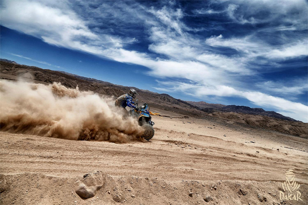 Favoritensterben Dakar Rallye in der Quad Klasse.